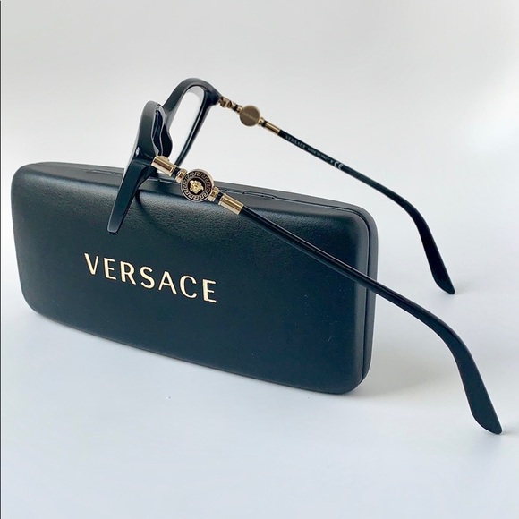 Versace Women Eyeglasses Cat Eye VE3175 GB1 Black - Picture 5 of 8